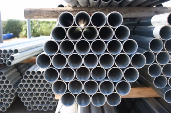 Лучшие продажи Q235/2 дюйма/BS1387/ERW/оцинкованной/ASTM/круглой/резьбы/рифленой/окрашенной/предварительно оцинкованной стальной трубы